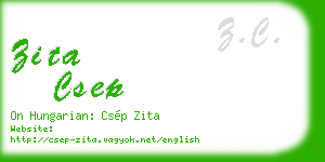 zita csep business card