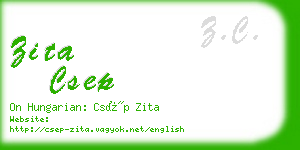 zita csep business card